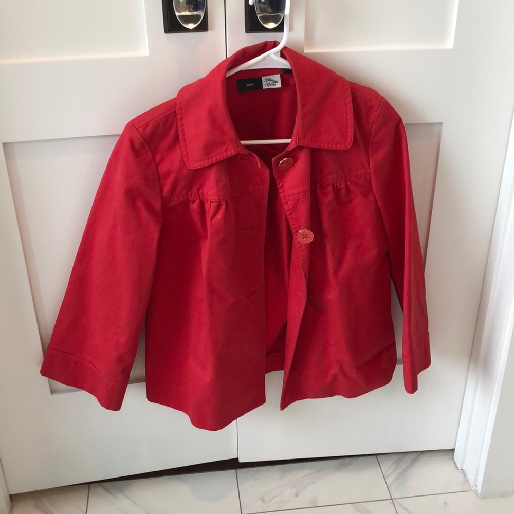 Red saks fifth avenue sport blazer